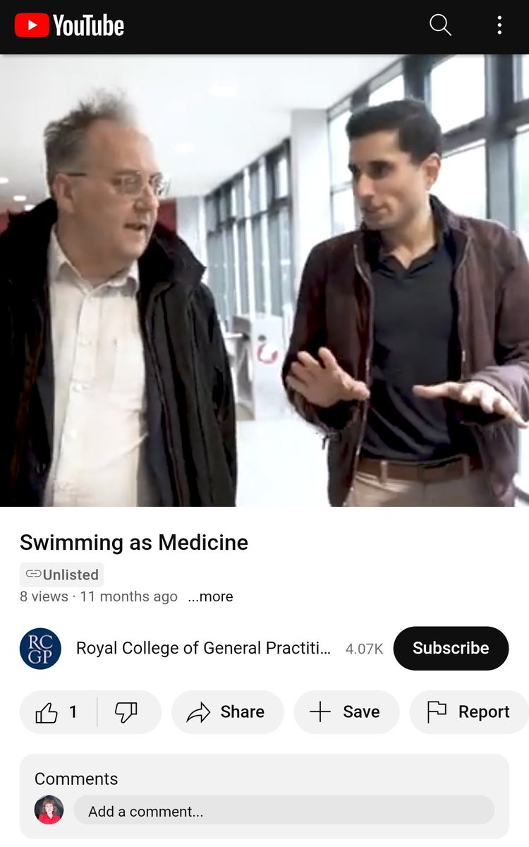 @Aileenkilleen1 @bmj_latest @TeenaGates Thanks @Aikeenkilleen1 That's from @rcgp and @Swim_England. Video about #swimming for health with @zubaidihussain here: youtu.be/G9u7jno01wE (More links in the references at the end of my article bmj.com/content/384/bm…)