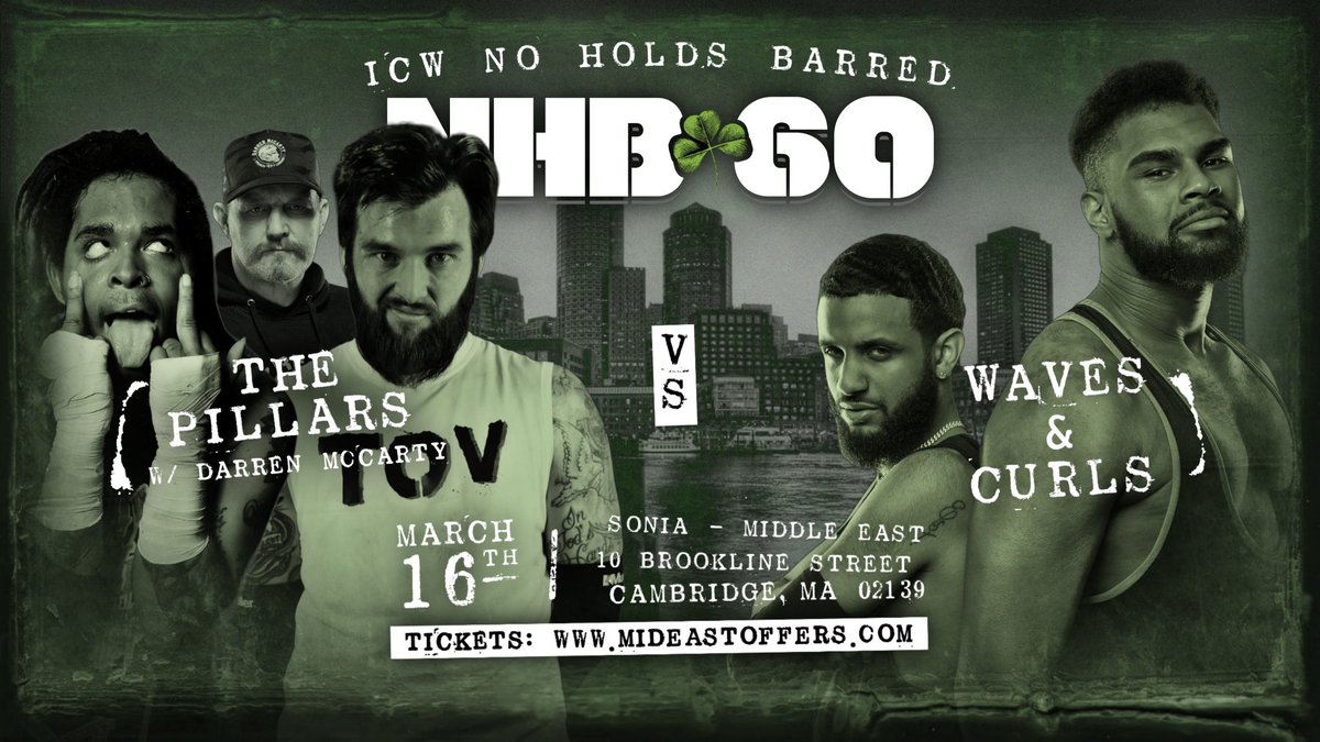 #NHB60 BOSTON UPDATE 🍀 BIGGEST LINEUP WE HAVE EVER BROUGHT to BOSTON!! LIVE!! SATURDAY MARCH 16th - SONIA in BOSTON MA - 8PM 🛎️ FULL BAR + FREE AFTER PARTY! LESS THAN 50 TICKETS LEFT! BUY TICKETS NOW - ticketweb.com/event/no-holds… BOSTON, ACT NOW ⚠️