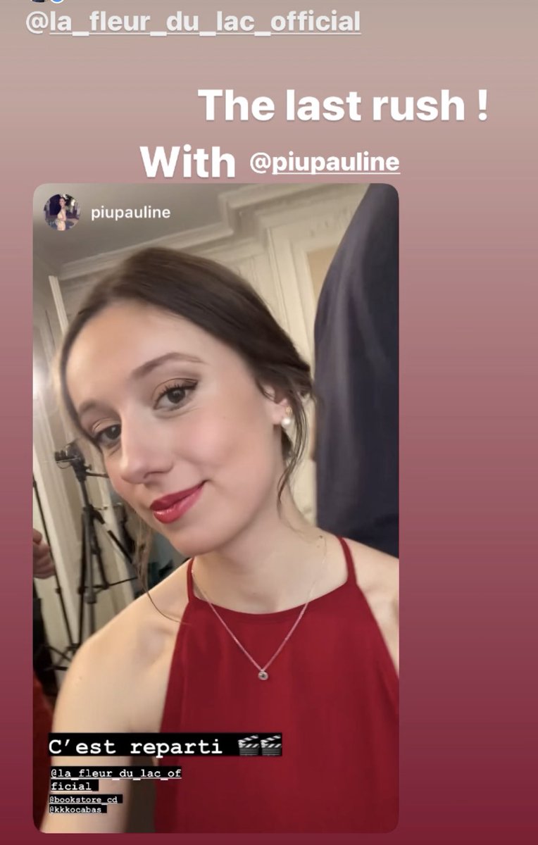 lfdl_studios's tweet photo. Last rush for the shooting of “La Fleur du Lac” with Pauline Piu, Anne Haudelord’s character ! https://t.co/MACDWsbRT1