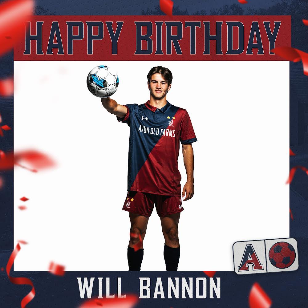 Happy Birthday to captain Will Bannon ‘24! #hbd #aofsoccer @AOF_Athletics