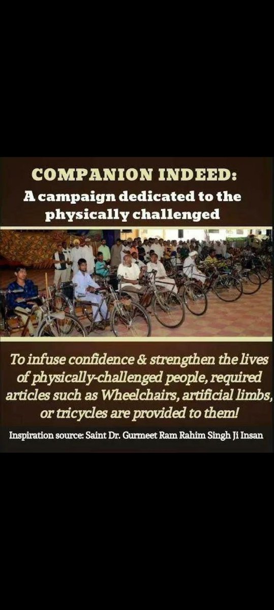 Encourage equality, Dera Sacha Sauda supports physically challenged, offering companionship.
#CompanionInNeed