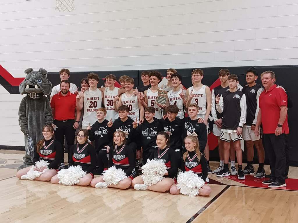 2024 class 2 district 11 champions!! Blue Eye Bulldogs take down Wheaton 44-39 to advance and play College Heights Tuesday. Thank you to all our fans who came out yesterday!

<a href="/SouthCenMoSport/">rsorald</a> <a href="/SWCLScores/">SWCL Scores</a> <a href="/scoreboardguy/">SCOREBOARD GUY</a> <a href="/OzarksOzone/">Ozarks Sports Zone</a>