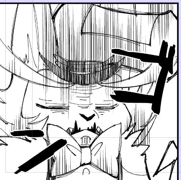 ペン入れ4枚 画像は瓶で殴られるハスクおじさん #しば先生の原稿進捗 