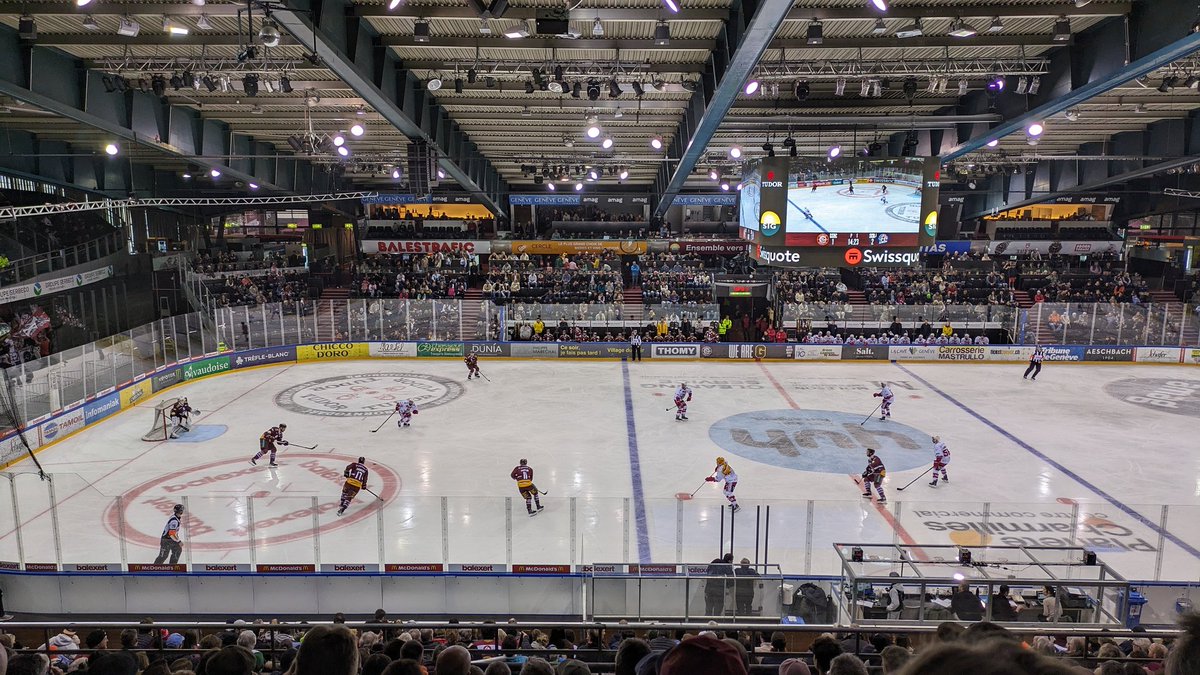 Après midi sympa à Genève pour voir jouer le <a href="/officialGSHC/">Genève-Servette HC</a>