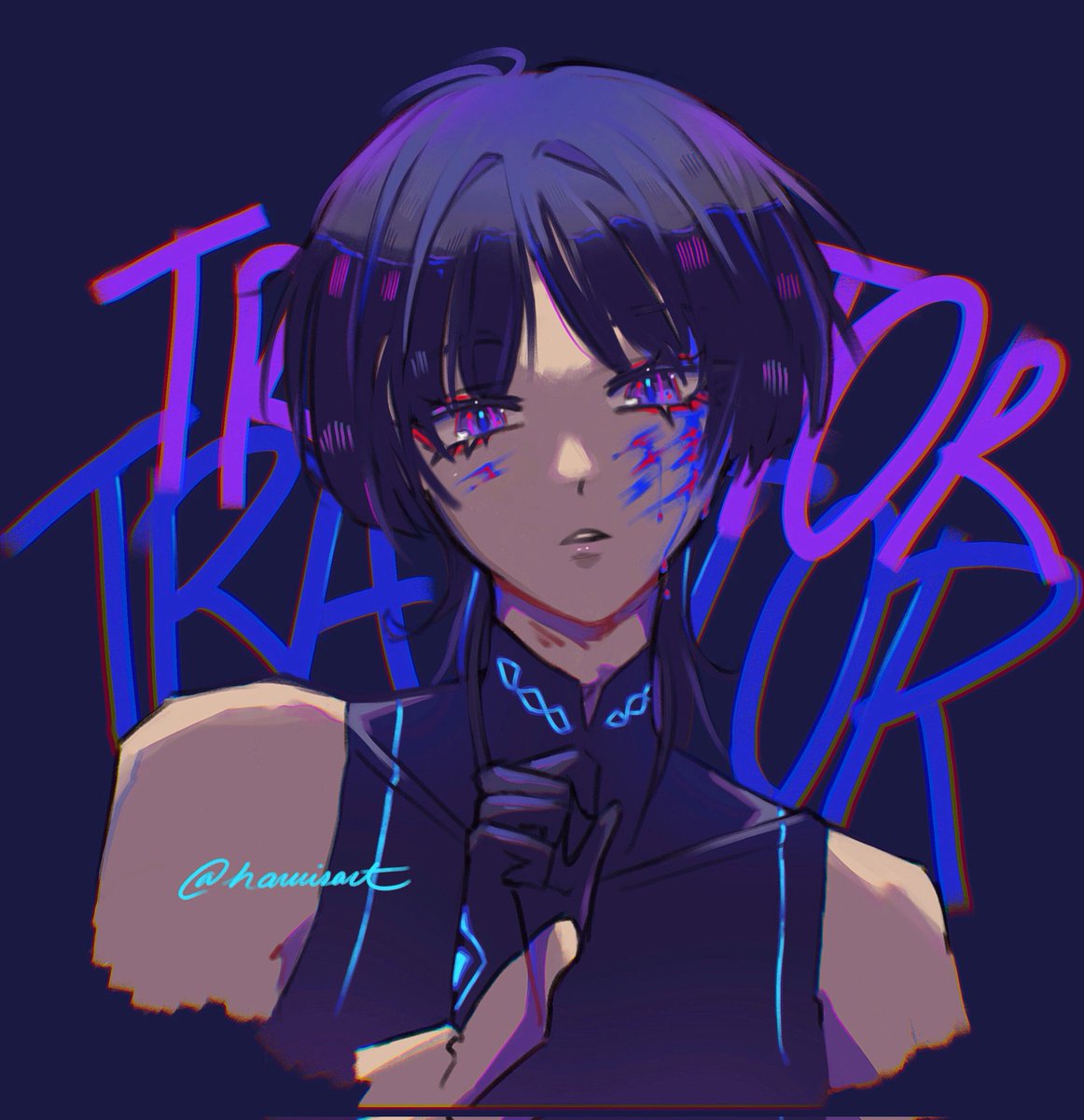 haruisart's tweet image. [What have you done—?]

Look me in the eye... ☂️💙

#原神 #scaramouche #wanderer #GenshinImpact