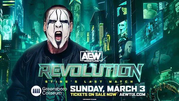 Sean Ross Sapp of Fightful.com (@seanrosssapp) on Twitter photo Watch AEW Revolution for FREE
We're giving away of PPV purchase of AEW Revolution!
Here's how to enter
- Follow <a href="/Fightful/">Fightful Wrestling</a>
- RT this post
- For another entry, comment your favorite STING look Watch AEW Revolution for FREE
We're giving away of PPV purchase of AEW Revolution!
Here's how to enter
- Follow <a href="/Fightful/">Fightful Wrestling</a>
- RT this post
- For another entry, comment your favorite STING look