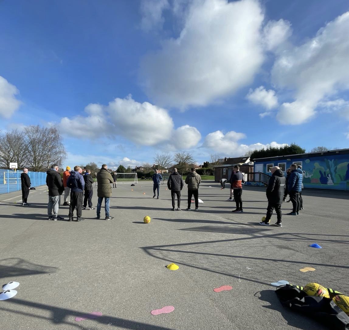 Brilliant turnout for today’s Coaching workshop. Really enjoyed meeting the coaches and weather was fantastic for practical work. Thanks to Jacci @jaccifitsteps and Al Lord @prosoccerscout for their invaluable support and to Nevill Road Junior School for the use of the grounds.