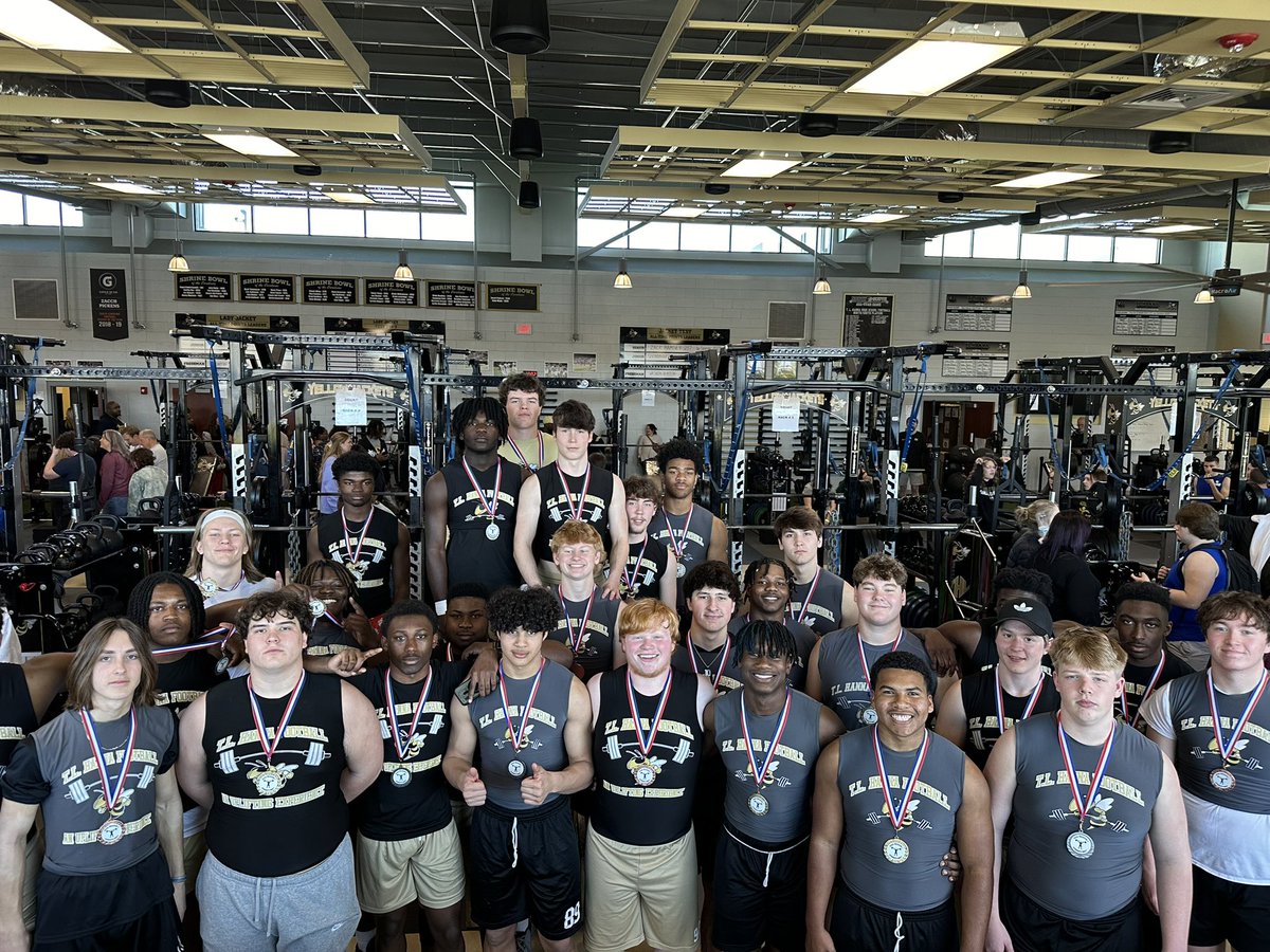 Proud of all our players and these medal winners at the Region 1 Strength Meet! @TLH_Football @CoachJasonTone #BUILD