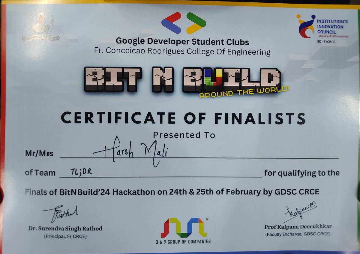 Harm_Mali's tweet photo. @bitnbuild 24 was an awesome adventure! 🙌 I learned so much about web3 and blockchain. The @gdsc_crce team was always there to guide and inspire me.🚀 I worked on a project that uses smart contracts to create a decentralized tracking system. https://t.co/8g2gcsbBXn