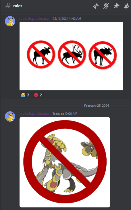 AetherSymbionts's tweet photo. We don't have many out of the ordinary rules here at the Symbionts, but sometimes we need to lay down the law. https://t.co/RieaiToxOf