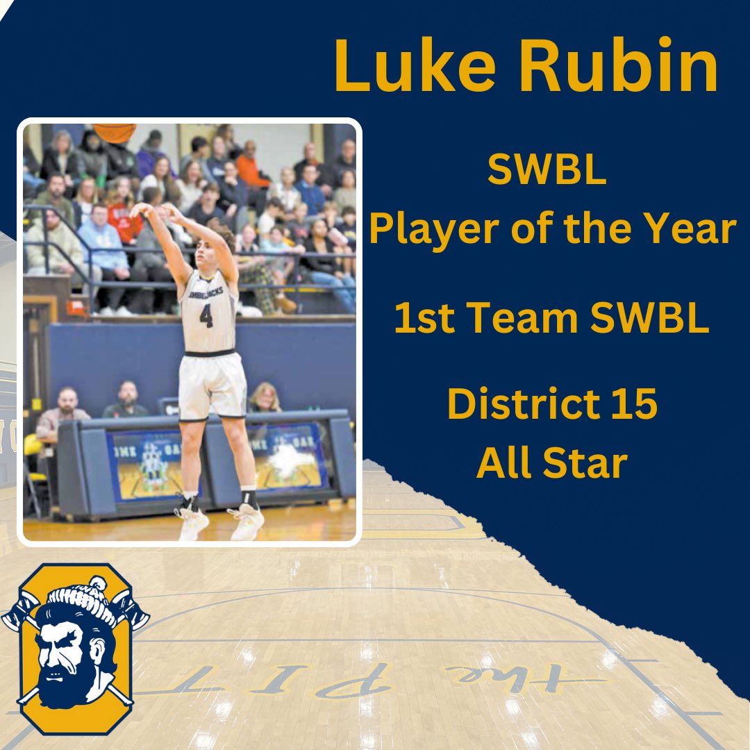 Congratulations <a href="/Luke_Rubin4/">Luke</a> for being named <a href="/SWBLSPORTS/">Southwestern Buckeye League</a> Player of the Year, 1st team SWBL, and District 15 All-Star