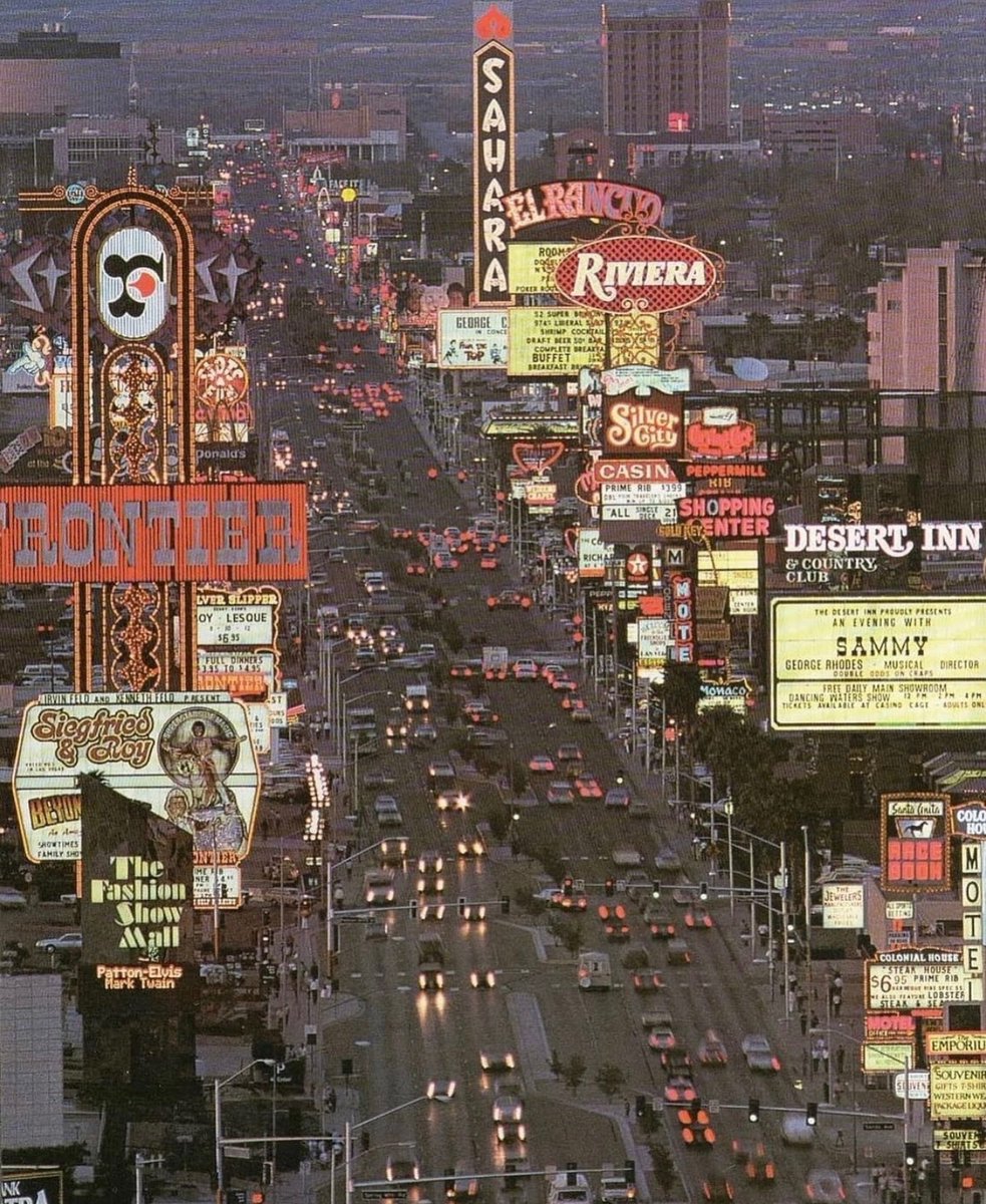 Las Vegas strip, 1984.