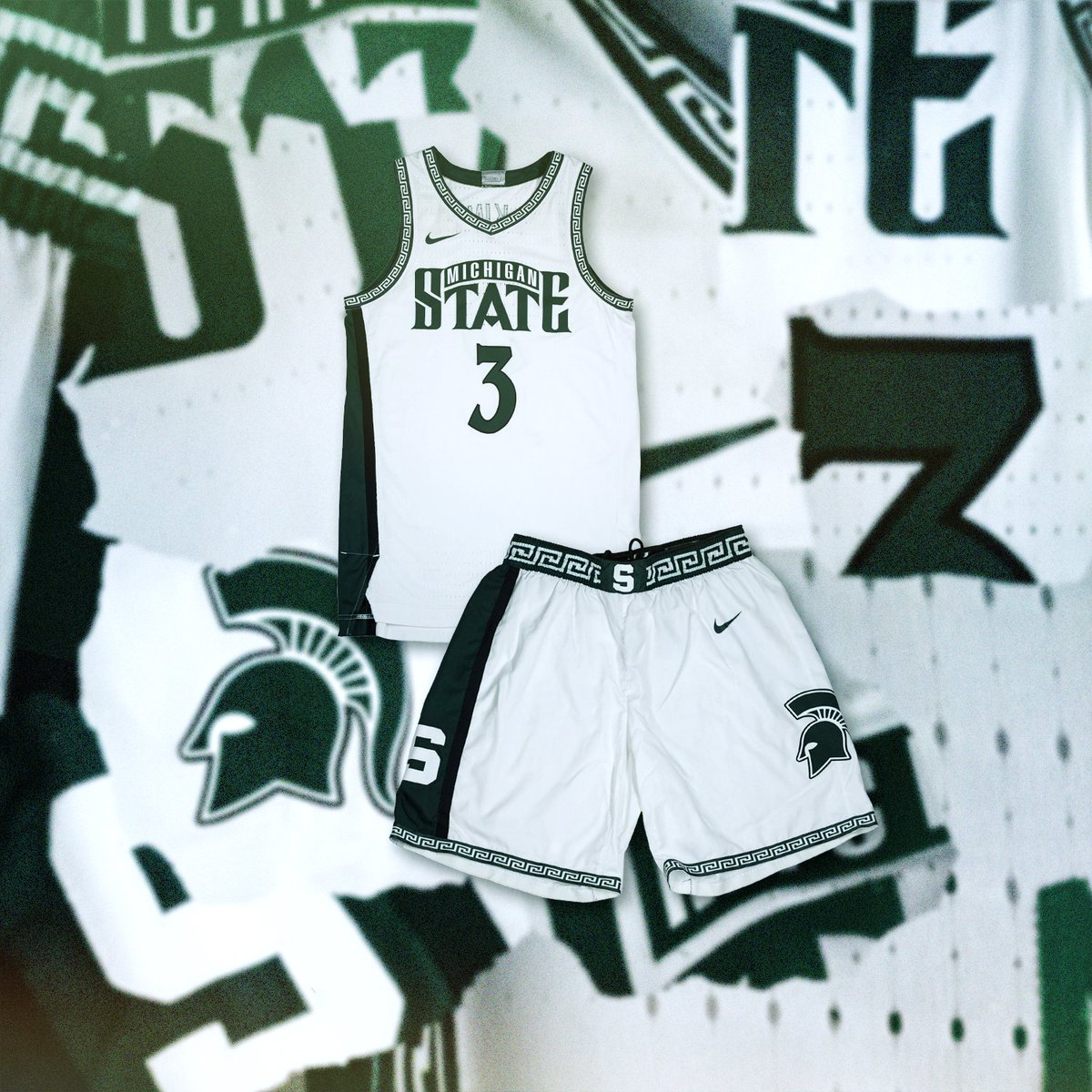 michigan state throwback shorts