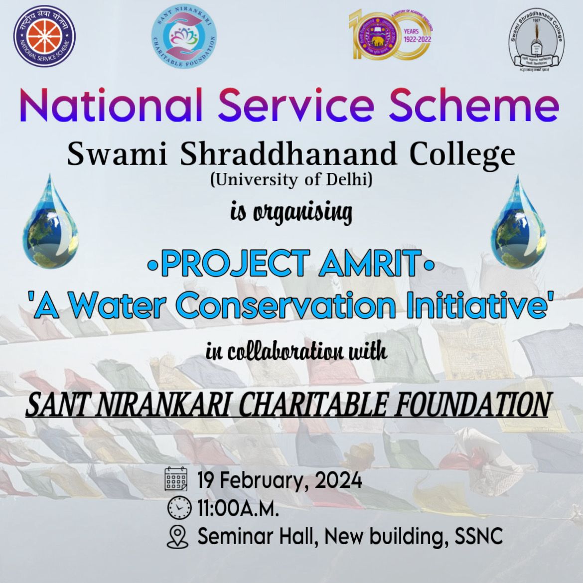 nss_ssnc_du's tweet image. The @nss_ssnc_du, in collaboration with the Sant Nirankari Charitable Foundation,  organized a seminar on Project Amrit, a water conservation initiative. They motivated people to participate in an upcoming cleaning event at yamuna ghat 
@_NSSIndia
@NssrdD 
#projectamrit #Water