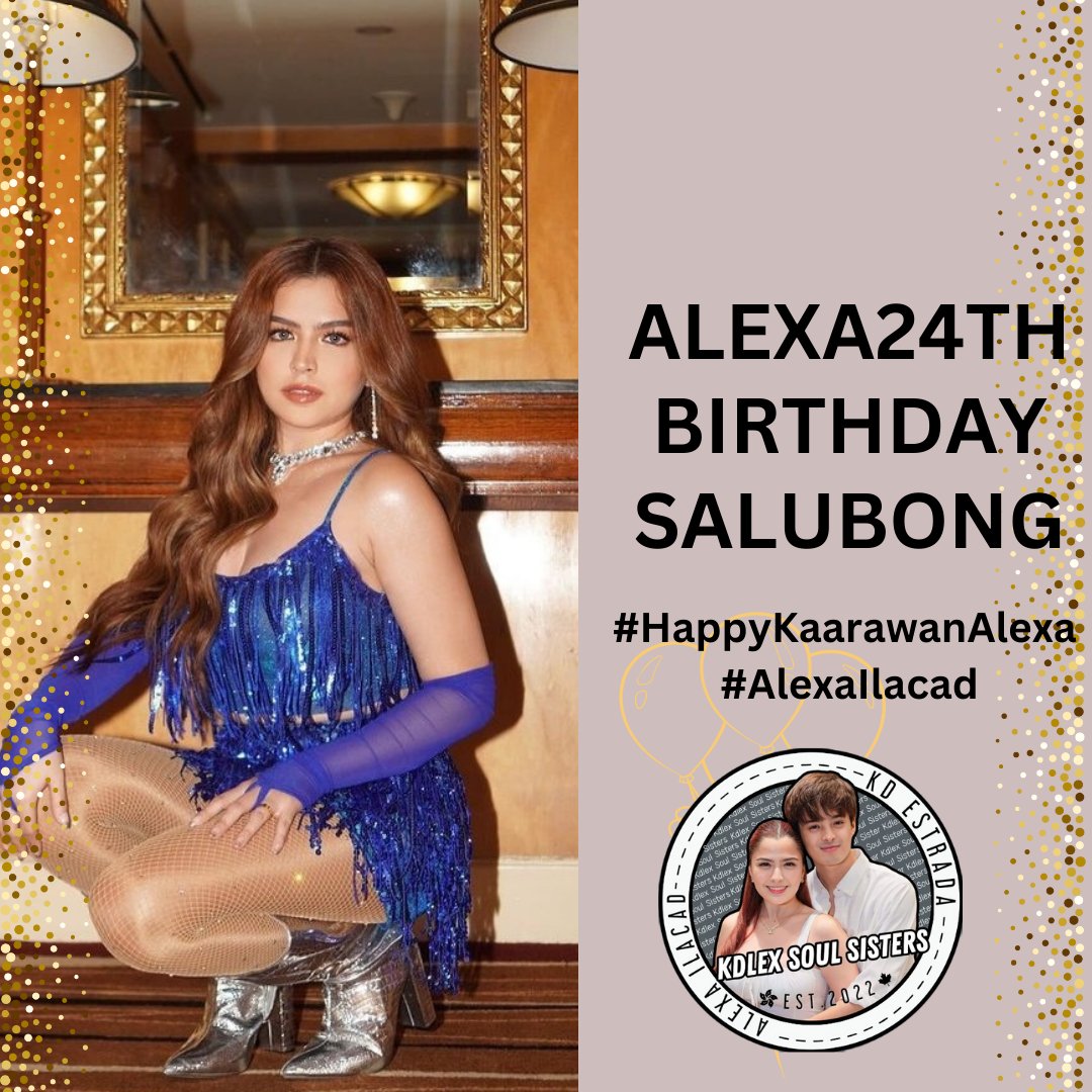 MaEm (@i_dontcare86) on Twitter photo X Party! for our dearest <a href="/alexailacad/">Alexa Ilacad ☾</a>
Official Tagline:
ALEXA24TH BIRTHDAY SALUBONG
#HappyKaarawanAlexa
#AlexaIlacad #KdLex X Party! for our dearest <a href="/alexailacad/">Alexa Ilacad ☾</a>
Official Tagline:
ALEXA24TH BIRTHDAY SALUBONG
#HappyKaarawanAlexa
#AlexaIlacad #KdLex