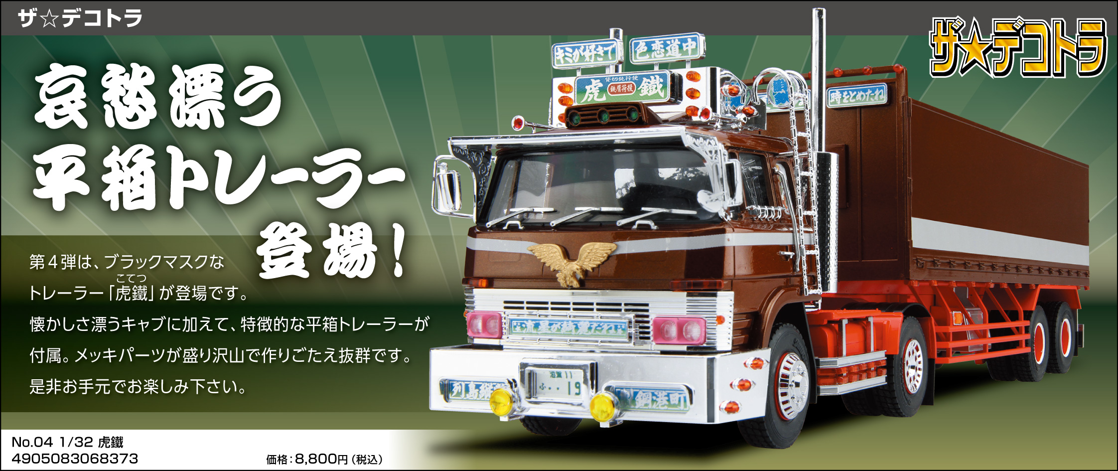 ザ☆デコトラ 2点セット ザデコトラ No.4 1/32 虎鐵 No.2髑髏丸