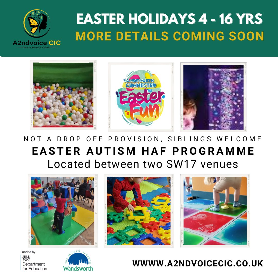 A2ndVoice's tweet photo. Hosting Autism Specific #HAFPrograms where families can attend with #siblings
Being nominated means alot to us as we would like to see more #Autism #SEND HAF Programmes across all boroughs.
Accommodating also for more children who require 2:1 supervision
@educationgovuk https://t.co/HkRZJSBIWU