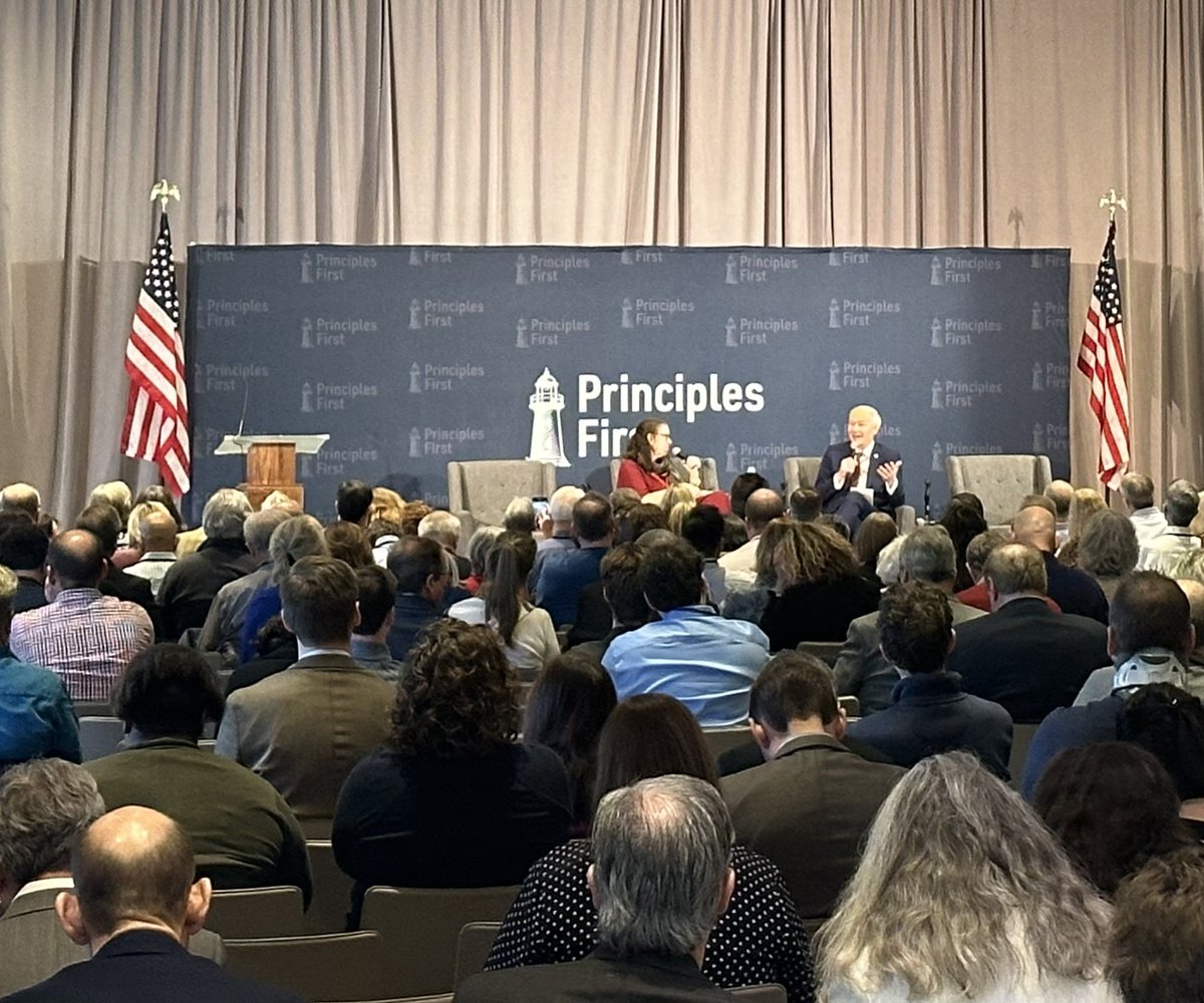 Great to be @Principles_1st conference with leaders who put their principles over their party Democrats need to overcome the unwelcoming faction on the left and bring them into a big tent welcomestack.org/p/overcoming-t…