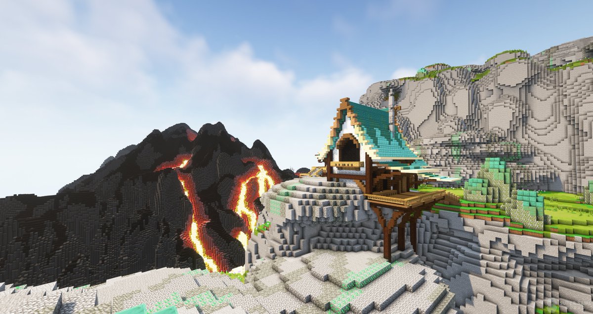 SuperSamaWorld's tweet photo. Le projet #Forestia , dont le but sera de faire un monde pratiquement vierge où l’homme et la nature cohabitent en parfaite harmonie, continue de progresser.
#Minecraft #Minecraftbuilds #MinecraftServer #SSW #nature #fantasy https://t.co/WOiUSy31yK