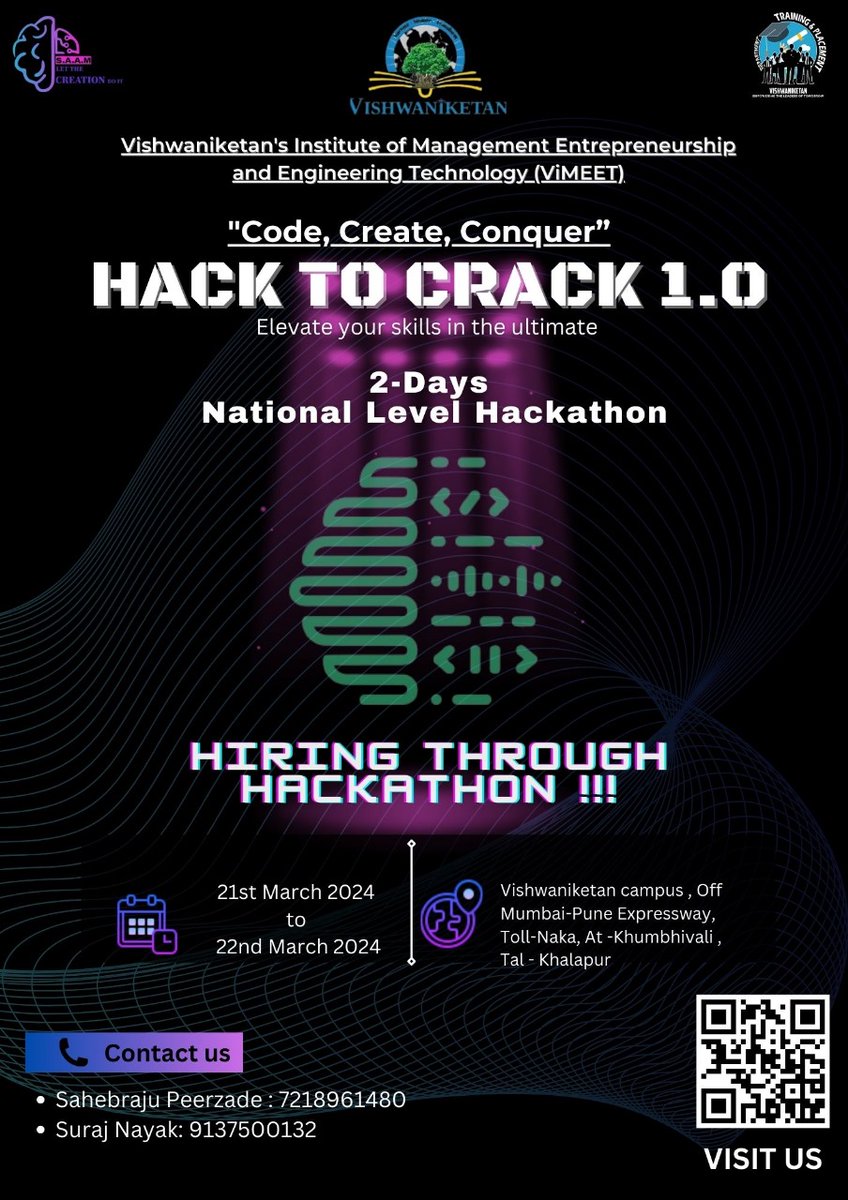 livewidsuru's tweet photo. Here we go “HACK-to-CRACK” a national level hackathon with prize pool of 1Lakh+

Details 👇🏻

Registration link: https://t.co/fzxIHTBYtL

Google-form: https://t.co/LiMF9qDKzj

website link: https://t.co/fjjhdU8BAX

Follow @H2C_Saam for all the latest updates regarding hackathon! https://t.co/T4pooZvEXj
