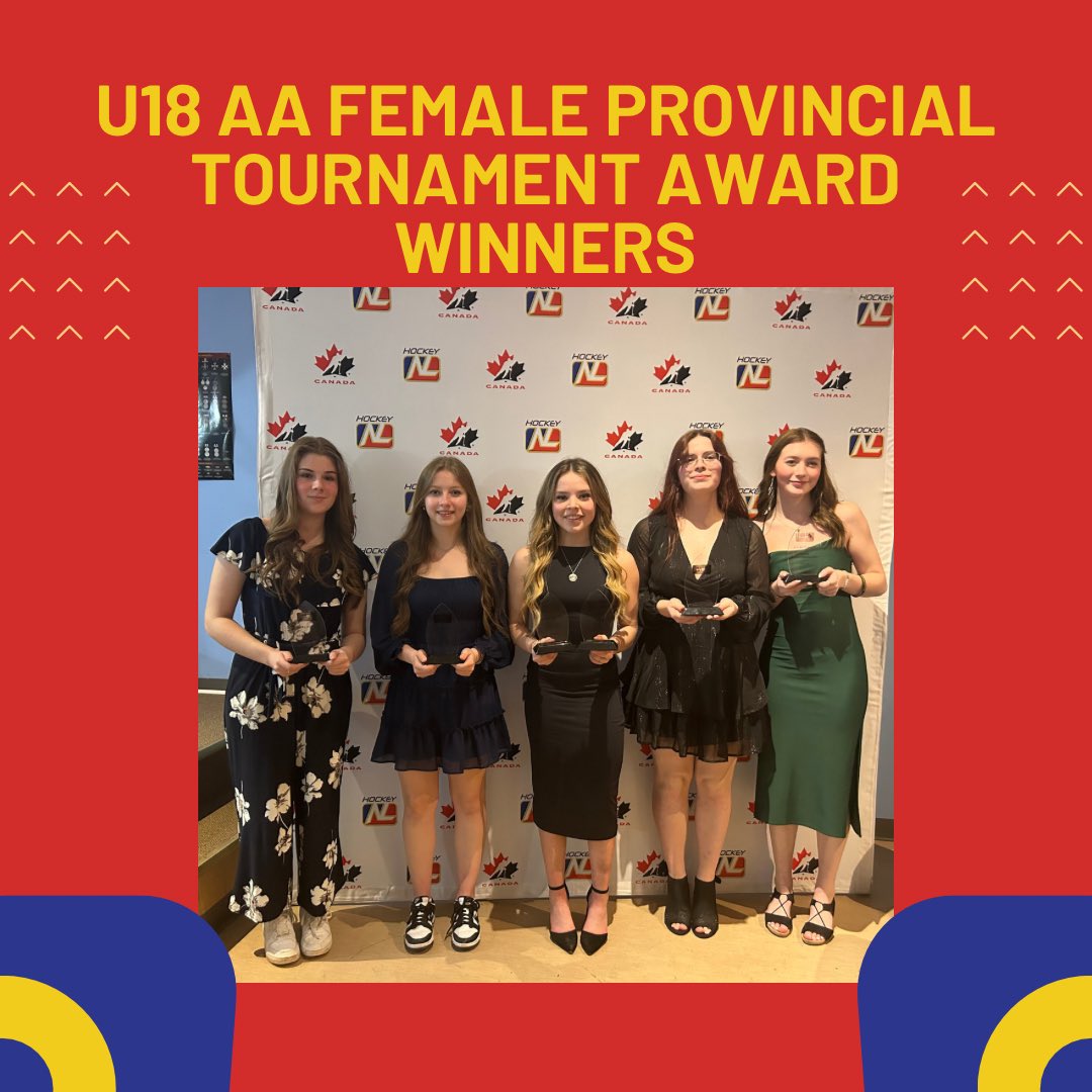 We had a great banquet for the AA U18 Female Provincial Tournament last night! Congratulations to Shayla Saunders, Brooklyn Sturge, Sydney Jane Whitty, Darienne Harris, and Kayleigh Flynn on their awards.