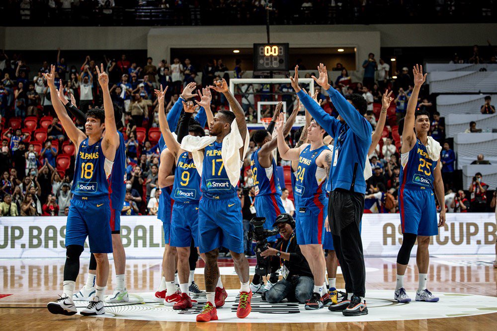 NOTE: Aside from the forever young Justin Brownlee, Gilas core brims with youth power. Age of Gilas’ frontline except for June Mar Fajardo and Japeth Aguilar: Kai Sotto 21 Kevin Quiambao 22 Carl Tamayo 23 AJ Edu 24 Dwight Ramos 25 Shining, shimmering ✨⭐️ future for 🇵🇭