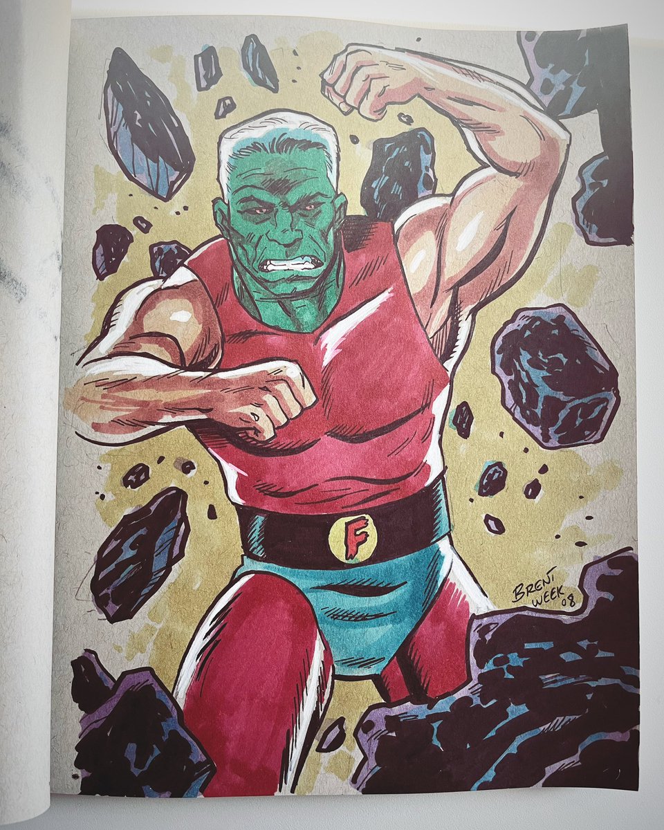brentschoonover's tweet photo. Week eight of #52Franks is Dell Comics Superheo take on Frankenstein. This is a short bonkers and really fun take on the character. They even did this for Dracula and the Wolf-Man. I’ll be honest it’s a bucket list gig to work on these takes on the character some day. https://t.co/bPgyxbuhpM