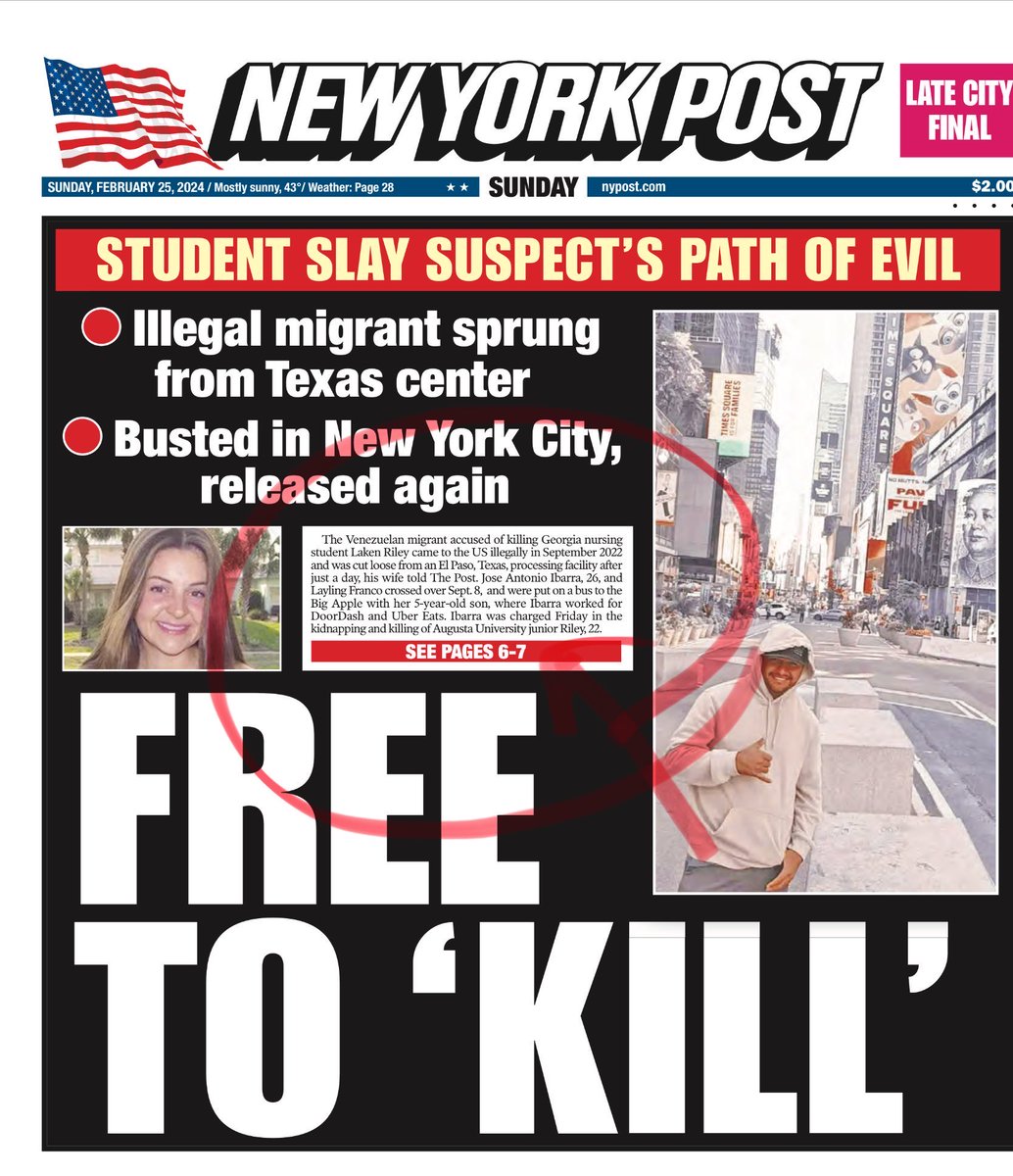 Biden has blood on his hands for the horrific murder of the student in Georgia.

Her death is directly linked to Biden’s policy to release, dangerous illegal immigrants into our country. 

Biden must be held accountable for the slaughter of his fellow Americans.