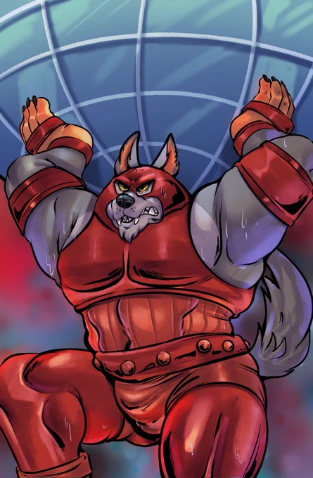 Commission for   It was fun to recreate a comic book cover, and Juggerwolf looks really sexy too look at his legs mmh 