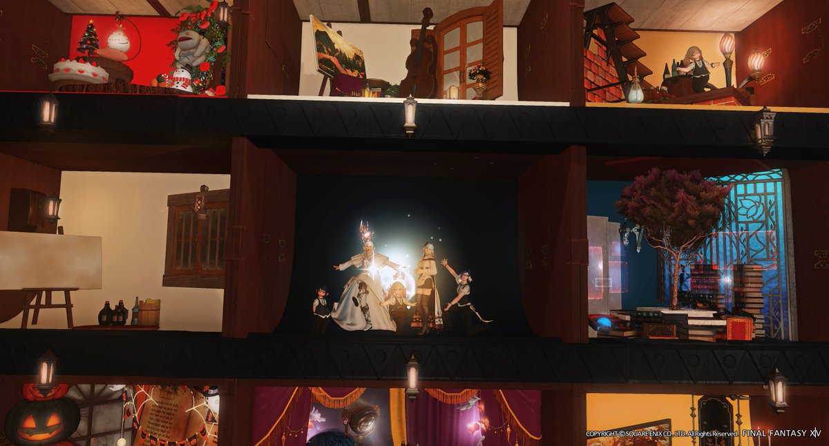 Daimoji_FF14's tweet photo. ２日に渡りお送りしました特別公演、無事終わりましたー🥳✨
沢山の人に見ていただきほんと感謝ですー🙏❤

スッタフのみんなも２日間長い間手伝ってくれてほんとたすかった、ありがとー❣💪

Runoの２人もずっと頑張ってたね💯
ありがとー❣
#名もなき画家の回顧展
#unit_Runo https://t.co/SfMOFOipH6