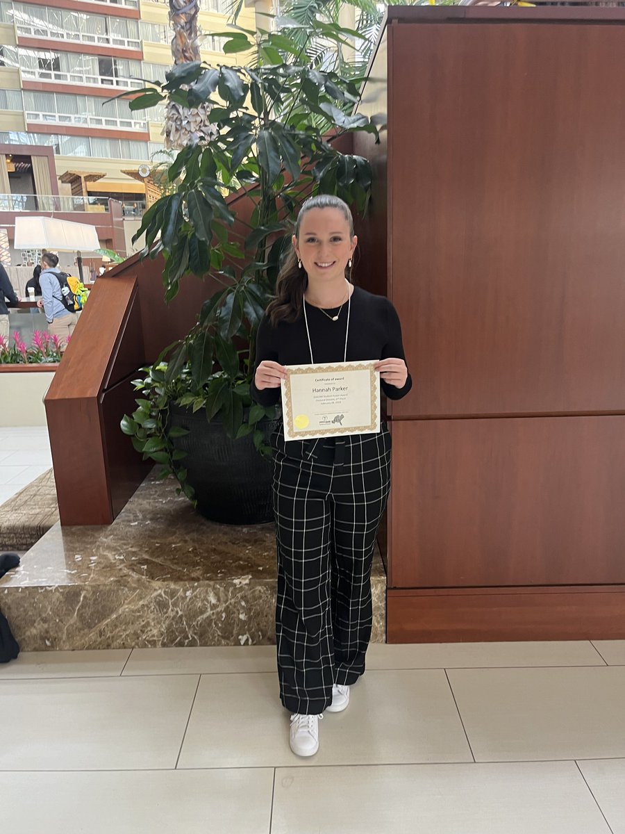 Had a great time at <a href="/seacsm/">SEACSM</a> this week! Got to present some cool data as a finalist in the doctoral student award competition diving deeper into the relationship b/w out of school programs and MVPA in children ⚽️🏃🏻‍♀️🎵