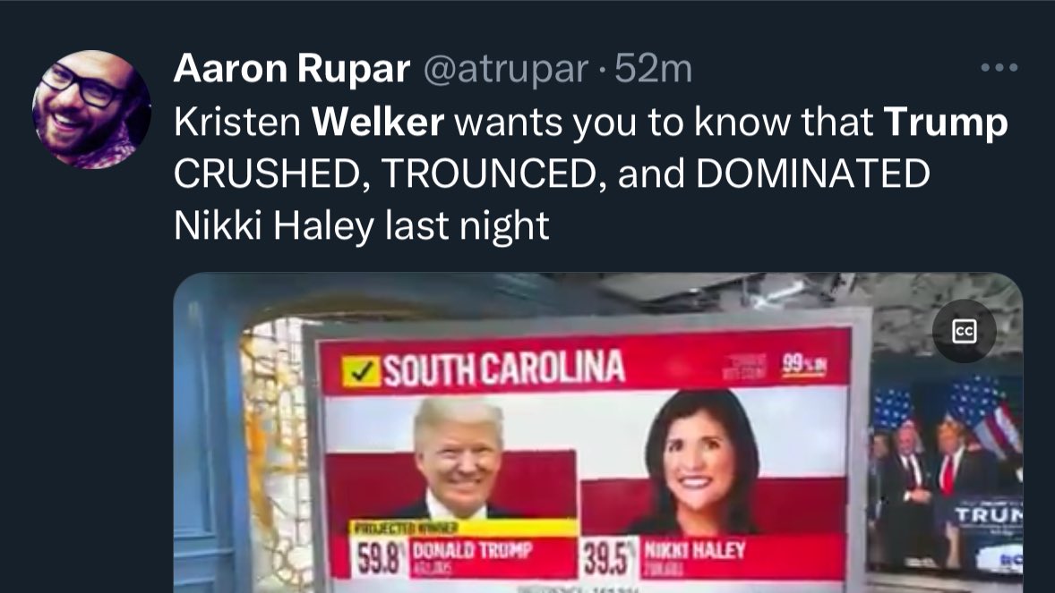 President Biden won 96% of the vote in SC, 90% in Nevada He’s absolutely crushing it with Dem voters. Yet every week you can’t escape coverage of alleged “concerns” about him as our standard bearer Trump lost 40% of GOP voters last night and this is how it’s framed What gives?