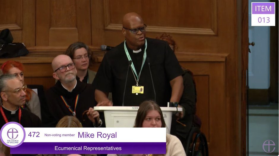 Giving my maiden speech at Church of England @synod on racial justice as an ecumenical representative representing Churches Together in England @ChurchesEngland. #RacialJustice #Church