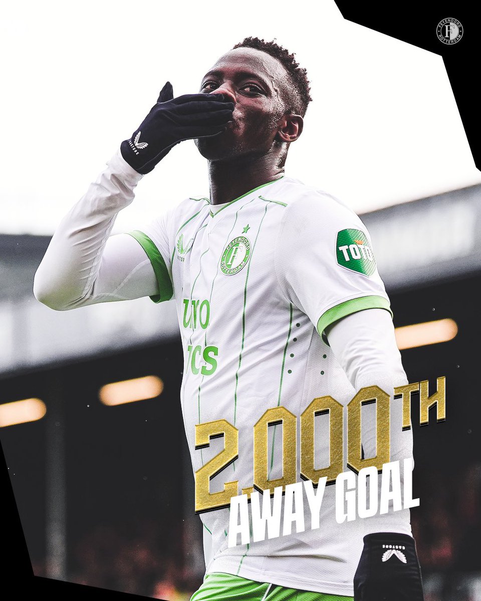 Celebrating 𝟐.𝟎𝟎𝟎 <a href="/eredivisie/">VriendenLoterij Eredivisie</a> away goals. 😘