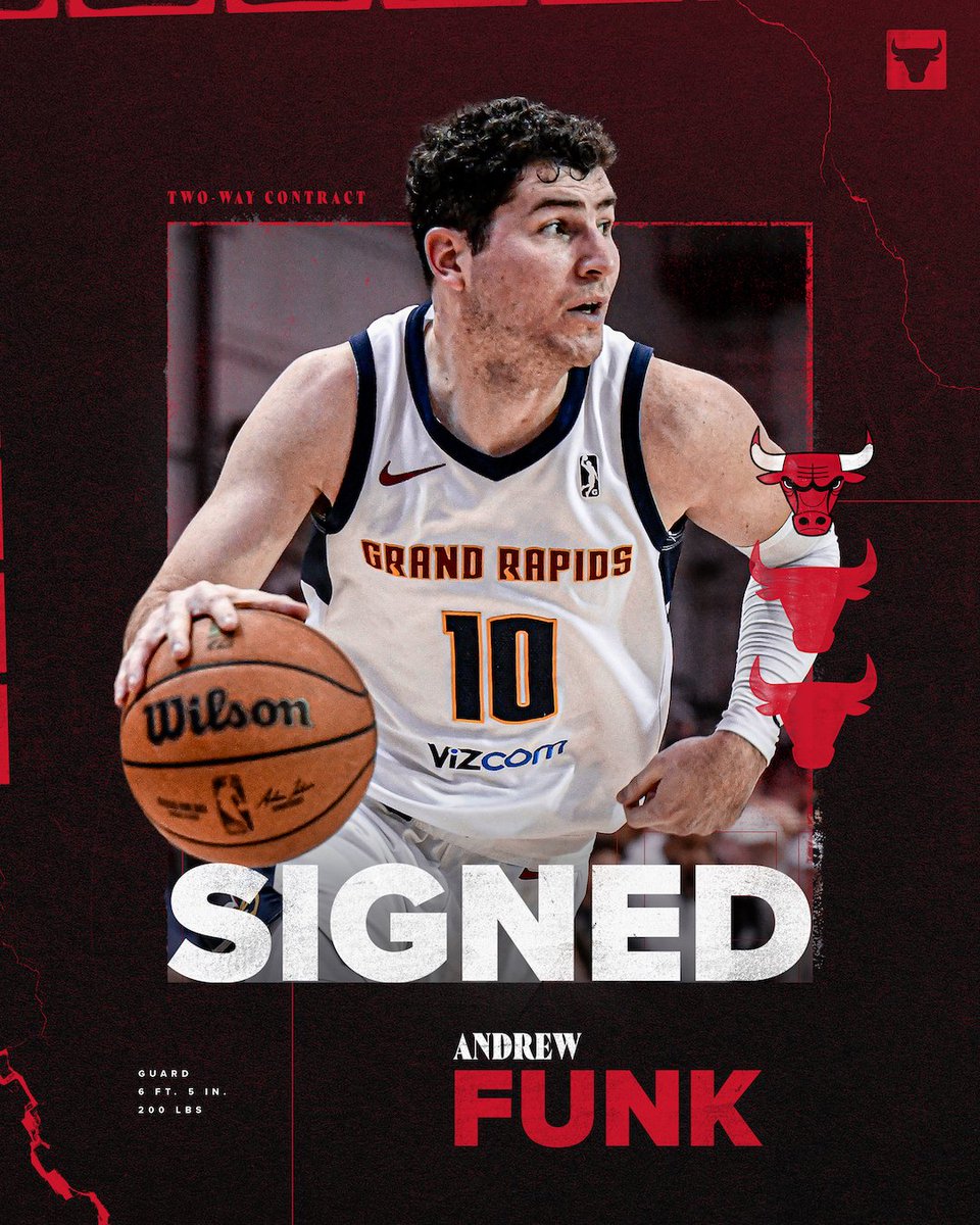 Roster Update: We have signed guard Andrew Funk to a Two-Way contract. More ➡️ bit.ly/3uPimw7