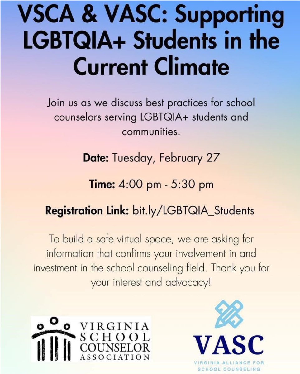 Virginia Counselors Association (VCA) tweet media