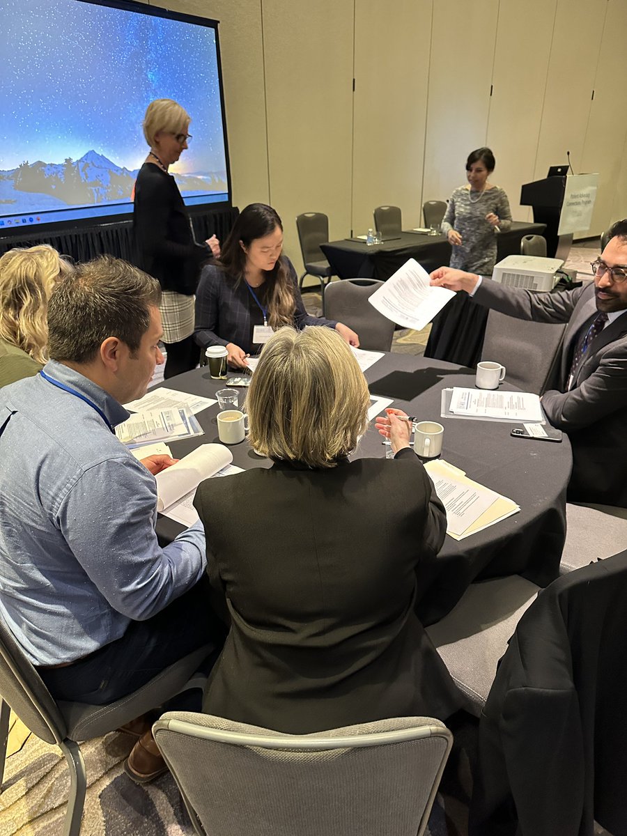 Happening now: Advocates are breaking into groups to discuss limitations and barriers to adopting and utilizing healthcare information technology, the patient experience and timely referrals, burdens and social determinants of health, and insurance barriers #PACP #AUASummit24