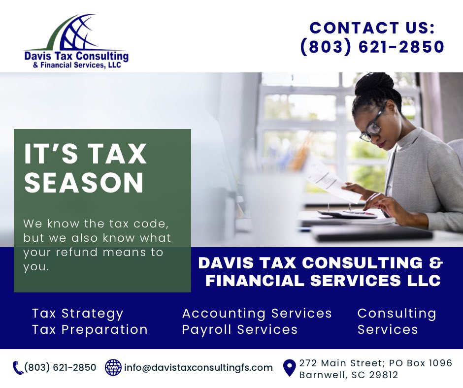 Davis Tax Consulting & Financial Services LLC tweet media