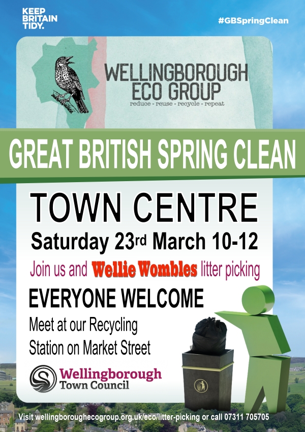 WboroTC's tweet photo. #GBSP #Wellingborough #CommunntyPride #SpringClean https://t.co/cTQlUBebCe