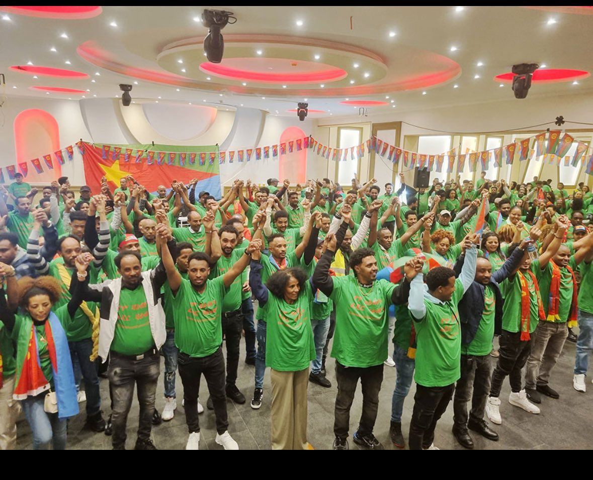 SenunaK's tweet photo. Celebrating Dictatorship "Cultural Event" in the West in their military outfit ! Why not do it back home! Deport them to #Eritrean so they can Enjoy Dictatorship there! @DutchPolice @martinplaut @mvreisen @liberalerna 
@YSebhatu @BnSweden https://t.co/29TipCDvpk