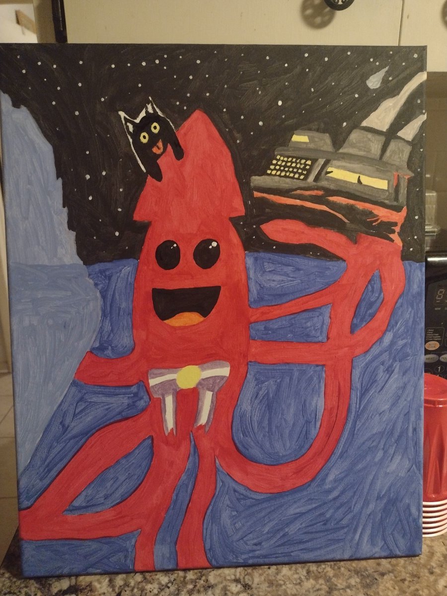 Jaxssim's tweet image. Upclose view of #MimArt Squid Mim saves! @GamingWithMim