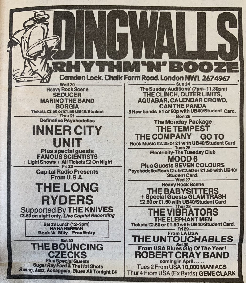 'I'd like to thank E.C. for the loan of the guitar' Sid Griffin's introduction to I Had A Dream on Live At Dingwalls , 22 March 1985, on the the new , 3 disc edition of The Long Ryders' Native Sons. Ad. NME @SidCPsGriffin @thelongryders @ElvisCostello cherryred.co.uk/product/the-lo…