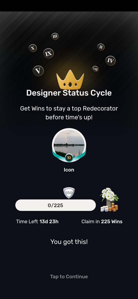 MilaDreamQueen's tweet photo. 🙂#ICON #LEVEL🙂
I thought #Legend was
the Last Status
in #REDECOR GAME,
But it wasn't,
Suddenly I found
I achieved the ICON level!
Haha, but it's just a game,
A very simple but
A developing game,
My darlings!
#МилаДрим
#MilaDream
👑#MilaDreamQueen👑 https://t.co/1pSNYCYhPL