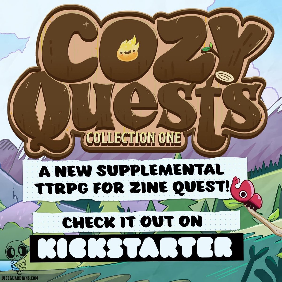 We’ve got #CozyQuest on the brain! Our backers have crashed through another stretch goal, their foraging knows no bounds! Join the party, Cozy Quest: Collection One Kickstarter is live!

kickstarter.com/projects/diceg…
