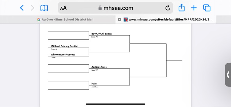 AGSschools's tweet photo. District 112 Girls  Basketball @ Au Gres has been announced . Tickets must be purchased via GoFan , we will be posting a link when it available. Au Gres will be playing Hale on March 6 starting @ 7 . In Au Gres #Alldayeveryday https://t.co/fdajVCRycm