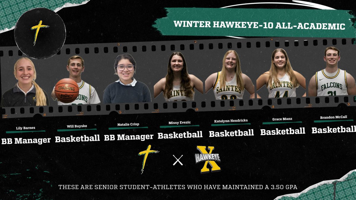 saintalbertdmc's tweet photo. Congratulations to the Hawkeye-10 Conference All-Academic Award winners. These 14 St. Albert senior winter season student-athletes have maintained a cumulative Grade Point Average of 3.50 over their high school career! https://t.co/BUbpBPChbC