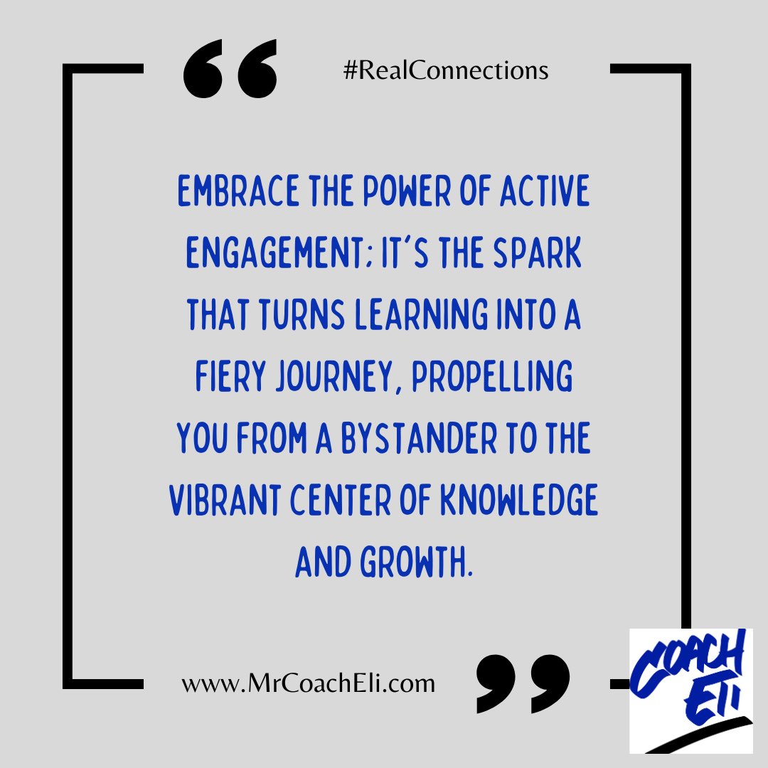 Ignite your learning journey with the flame of active engagement! 🔥 Embrace the power of participation and turn every moment into a step towards growth. #RealConnections #engagement #ActiveEngagement #LearningJourney #KidsDeserveIt #principals #edu