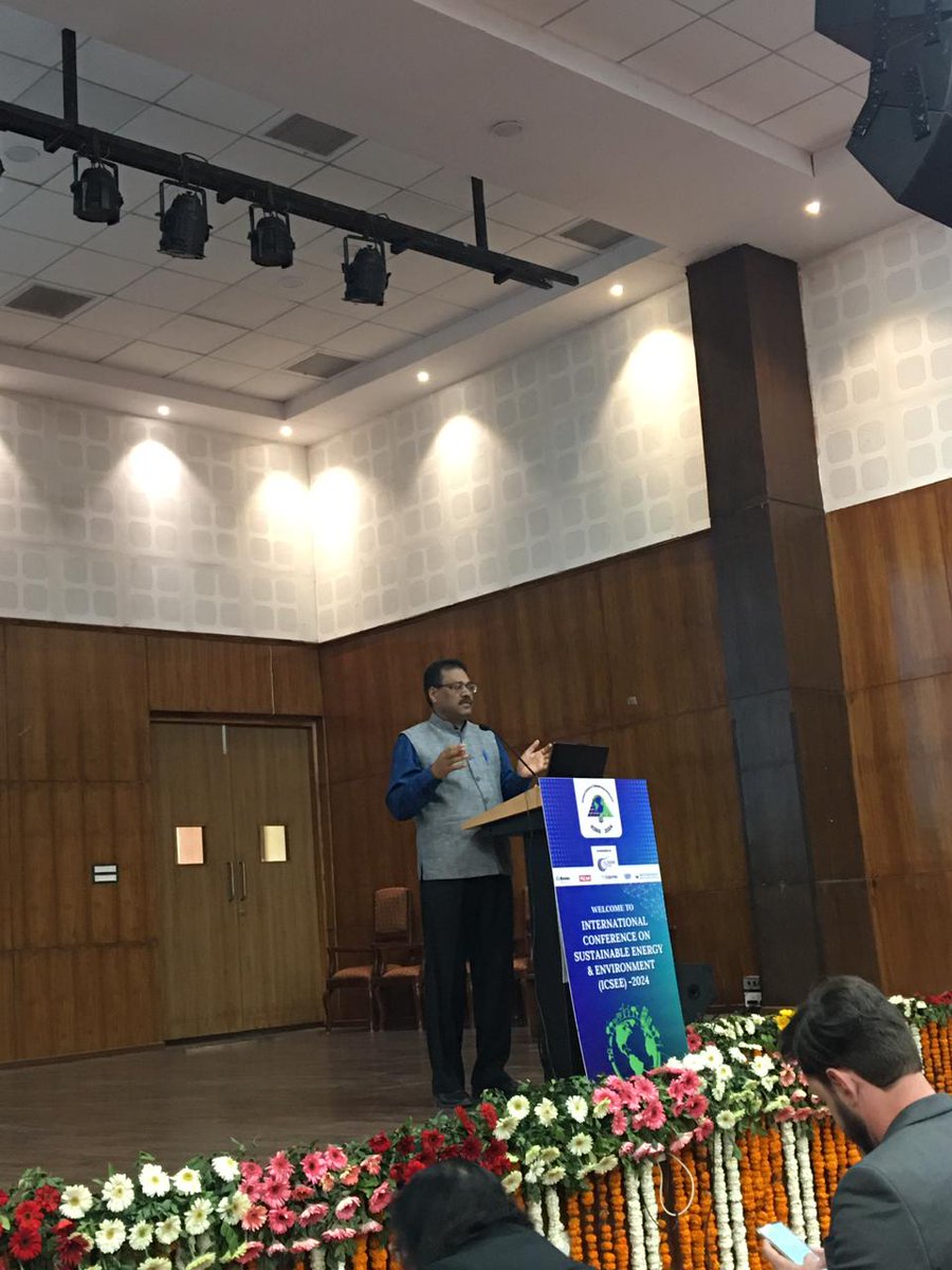 skvdst's tweet photo. Delivered a Key Note Address on "Policies for Sustainable Developments" in the International Conference on Sustainable Energy and Environment at @manitbpl https://t.co/FTG6zTA8mV