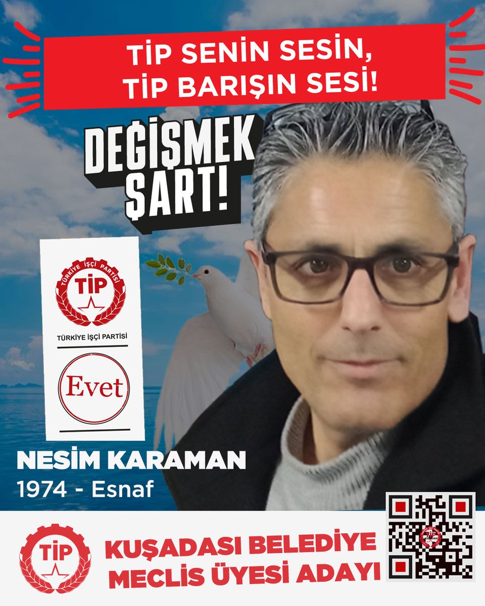 #türkiyeişçipartisi #Kuşadası #OlcayAras #TamBağımsızTürkiye #tbt #Atatürk #Demokrasi #CanAtalayaÖzgürlük #CanAtalayMeclise #erkanbaş #barışatay #serakadıgil #yerinial