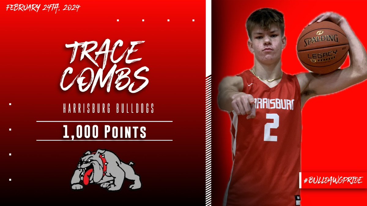 Harrisburg Bulldogs (@harrisburgath) on Twitter photo Congratulations to Jr. Trace Combs who surpassed the 1,000 point mark with his 23 point performance in the Class 2 District 5 championship game vs Van Far on Saturday!!! #BulldawgPride <a href="/harrisburgr8/">Harrisburg R-8</a> <a href="/HburgBoosters/">Harrisburg Bulldogs Booster Club</a> <a href="/TheSteveCombs/">Steve Combs</a> <a href="/KFish415/">Kyle Fisher</a> <a href="/TraceCombs1/">Trace Combs</a> Congratulations to Jr. Trace Combs who surpassed the 1,000 point mark with his 23 point performance in the Class 2 District 5 championship game vs Van Far on Saturday!!! #BulldawgPride <a href="/harrisburgr8/">Harrisburg R-8</a> <a href="/HburgBoosters/">Harrisburg Bulldogs Booster Club</a> <a href="/TheSteveCombs/">Steve Combs</a> <a href="/KFish415/">Kyle Fisher</a> <a href="/TraceCombs1/">Trace Combs</a>